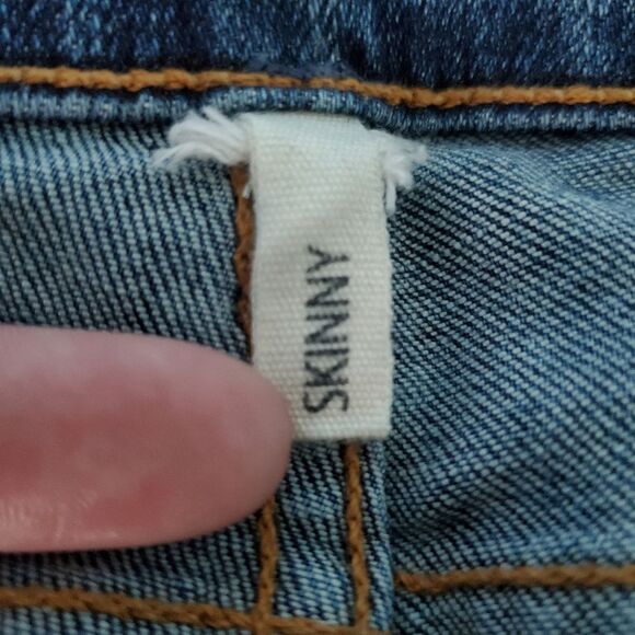 Rag & Bone Skinny Highly Distressed Medium Wash Denim Jeans - Picture 7 of 9